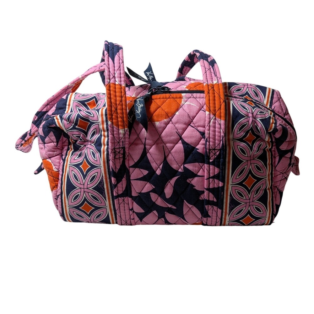 Vera Bradley Retired Rare Loves Me  Shoulder Bag Pink Navy Orange Floral